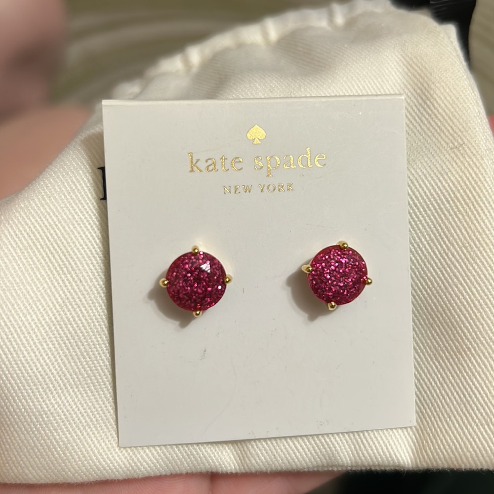 Kate Spade Sparkling Pink Earring Studs
